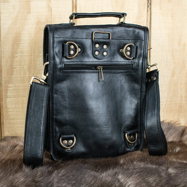 "D&D Ultimate Campaign" Leather Bag (v.2)- Black (ONLINE ORDER ONLY)