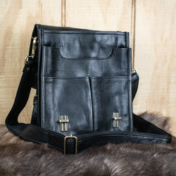 "D&D Ultimate Campaign" Leather Bag (v.2)- Black (ONLINE ORDER ONLY)