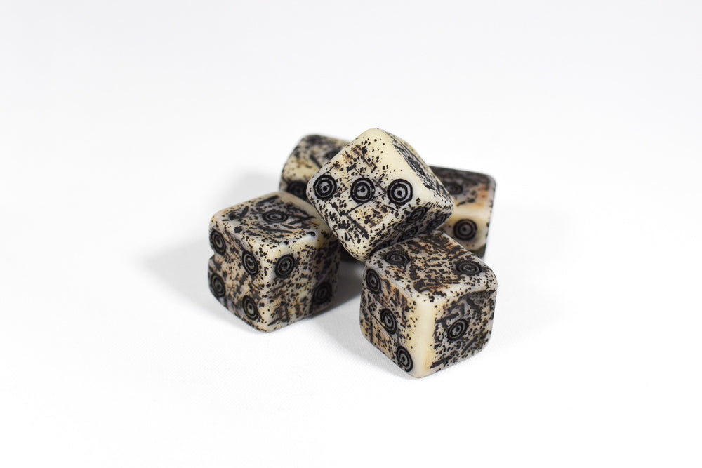 Ancient Dice w/ Worn Texture 16mm (Online Only)