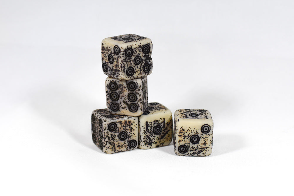 Ancient Dice w/ Worn Texture 16mm (Online Only)
