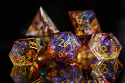 Ethereal Light Sharp-Edged Resin Dice Set (ONLINE ORDER ONLY)