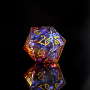 Ethereal Light Sharp-Edged Resin Dice Set (ONLINE ORDER ONLY)