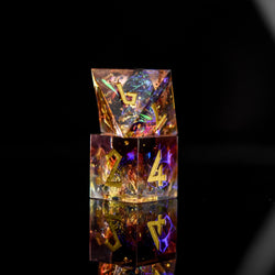 Ethereal Light Sharp-Edged Resin Dice Set (ONLINE ORDER ONLY)