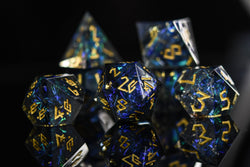 Dark Star Sharp-Edged Resin Dice Set (ONLINE ORDER ONLY)
