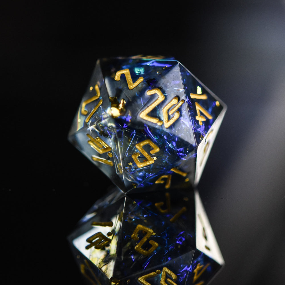 Dark Star Sharp-Edged Resin Dice Set (ONLINE ORDER ONLY)