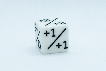 White D6 MTG +1/+1 Counter Dice  - Magic: The Gathering DnD d6 Stats (Sold Per Die) (Online Only)