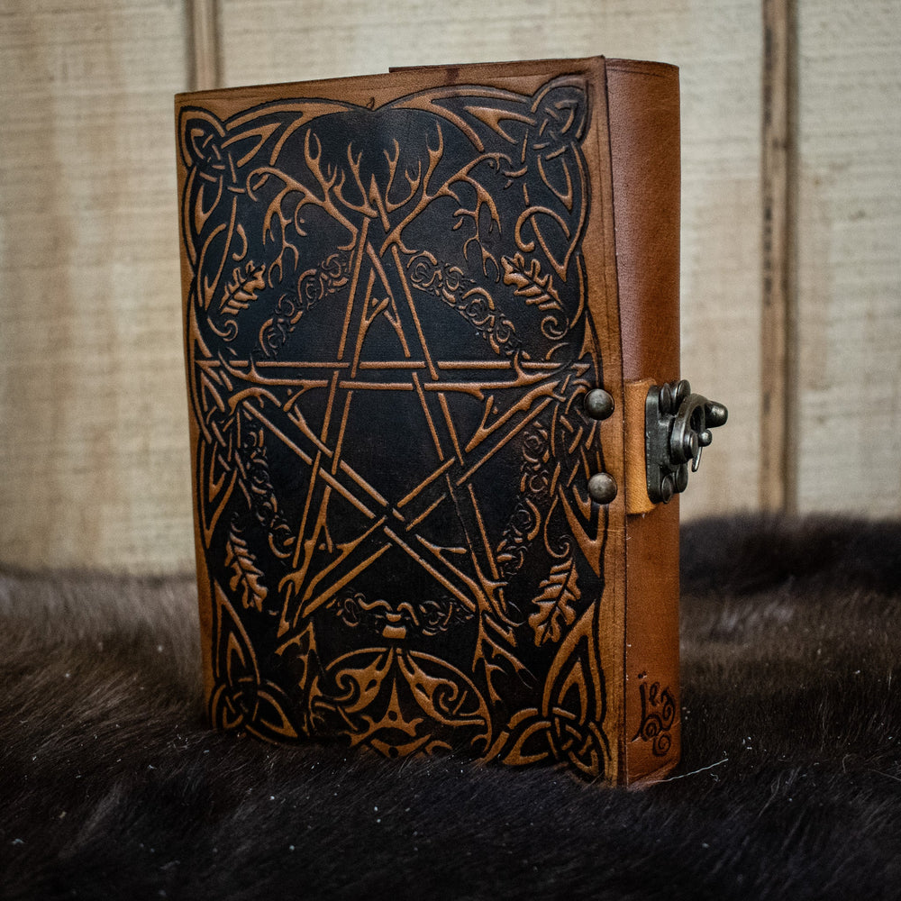 "Earth Pentacle" Leather Journal (ONLINE ORDER ONLY)