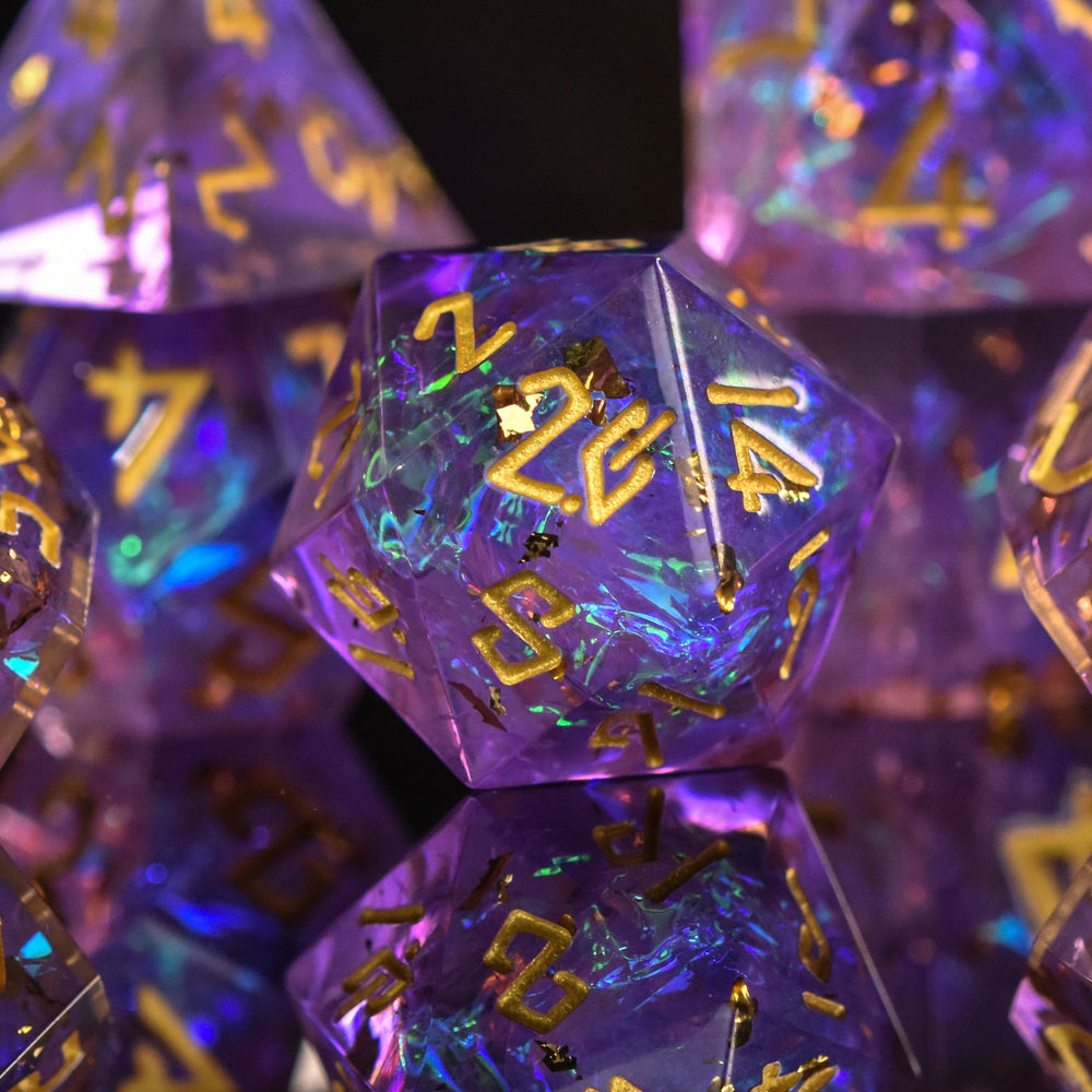 Conjure Celestial Sharp-Edged Resin Dice Set (ONLINE ORDER ONLY)