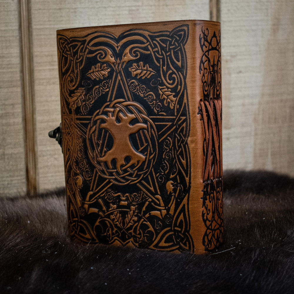 "Earth Pentacle" Leather Journal (ONLINE ORDER ONLY)