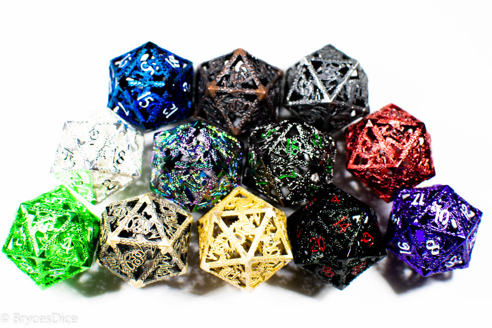 Single D20 Deadly Dragon Dice (Multiple Colors) (Online Only)
