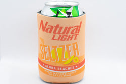 Natural Light Seltzer Cooler  Fits 12 oz Aluminum Can Coozie Aloha Beaches (Online Only)