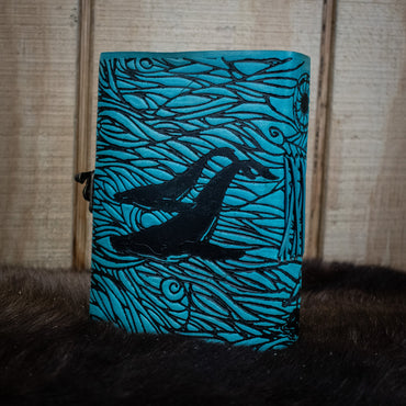 "Humpback Family" Leather Journal (ONLINE ORDER ONLY)