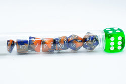 Hot Melt Mini Two Tone Polyhedral RPG Dice Set Small D4-D20 in Tube (Online Only)