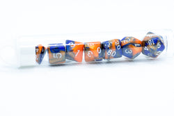 Hot Melt Mini Two Tone Polyhedral RPG Dice Set Small D4-D20 in Tube (Online Only)