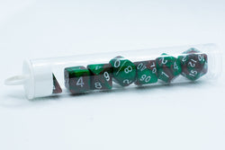 Camouflage Mini Two Tone Polyhedral RPG Dice Set Small D4-D20 in Tube (Online Only)