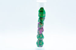 Wizard Jungle Mini Two Tone Polyhedral RPG Dice Set Small D4-D20 in Tube (Online Only)