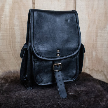"The Cottage" Leather Mini Backpack - Black (ONLINE ORDER ONLY)