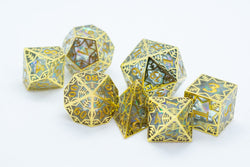 [Factory Second] Forged Opal Forged in Frost Dice Set (Resin Dice Encased in Metal) (Online Only)