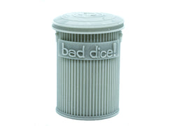 Trash Can Dice Jail: 3d Printed Grey Trash Can for Bad Dice D&D Dice Accessory (Online Only)