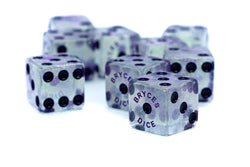 10-Pack BrycesDice 16mm Glitter d6 (Purple) Square Edge (Online Only)
