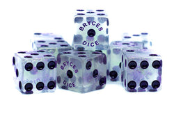 10-Pack BrycesDice 16mm Glitter d6 (Purple) Square Edge (Online Only)