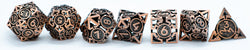 Rustic Copper Deadly Arrow Dice | 7-Dice RPG Set High Visibility (Online Only)