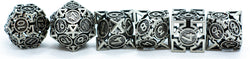 Iron Grey Deadly Arrow Dice | 7-Dice RPG Set High Visibility (Online Only)