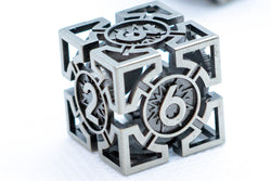Iron Grey Deadly Arrow Dice | 7-Dice RPG Set High Visibility (Online Only)