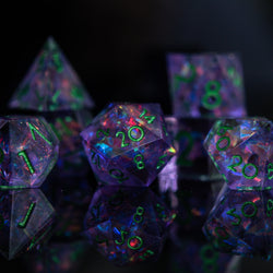 Galactic Shatter Sharp-Edged Resin Dice Set (ONLINE ORDER ONLY)