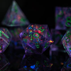 Galactic Shatter Sharp-Edged Resin Dice Set (ONLINE ORDER ONLY)