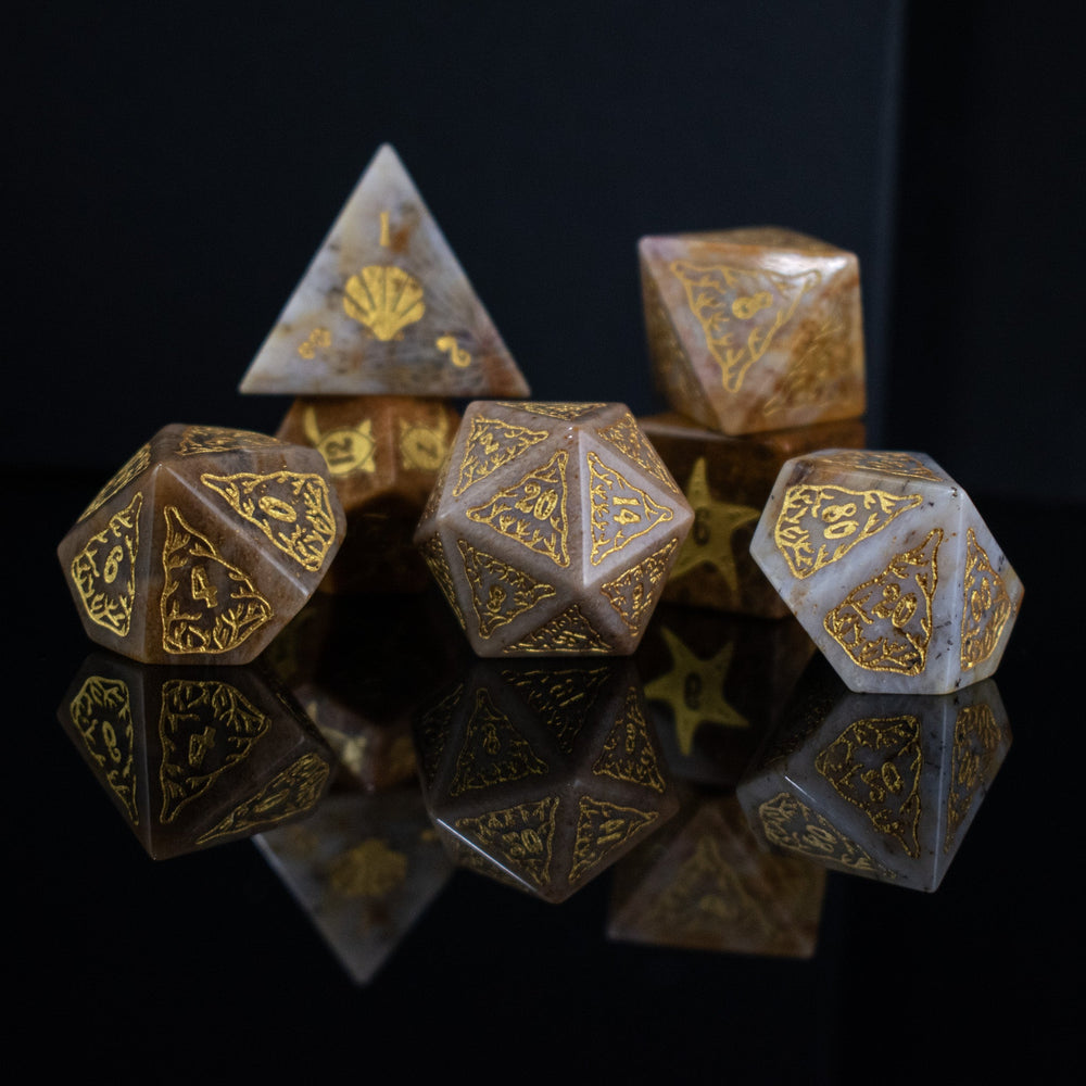 Siren's Song Fossilized Coral Dice Set (ONLINE ORDER ONLY)