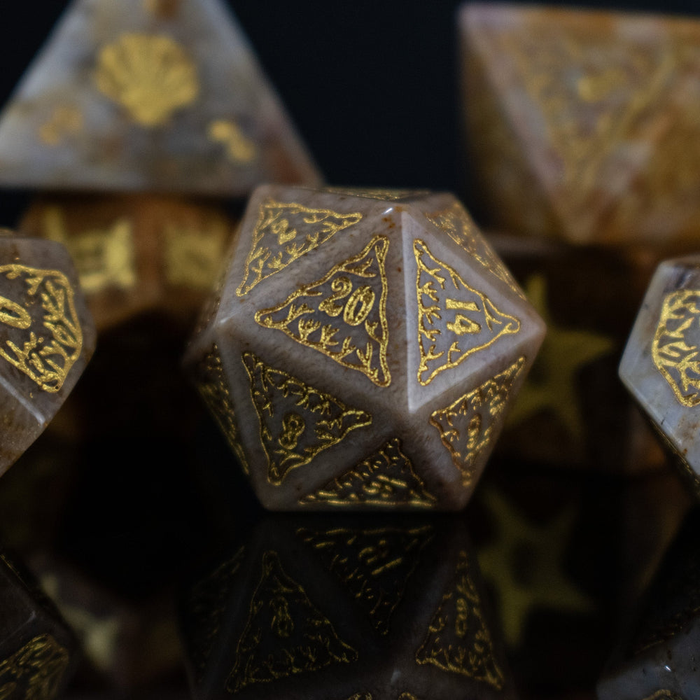 Siren's Song Fossilized Coral Dice Set (ONLINE ORDER ONLY)
