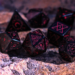 Spellcaster Obsidian Stone Dice (ONLINE ORDER ONLY)