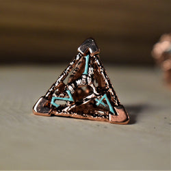 Legends of Valhalla - Copper and Blue Hollow Metal Dice Set (ONLINE ORDER ONLY)