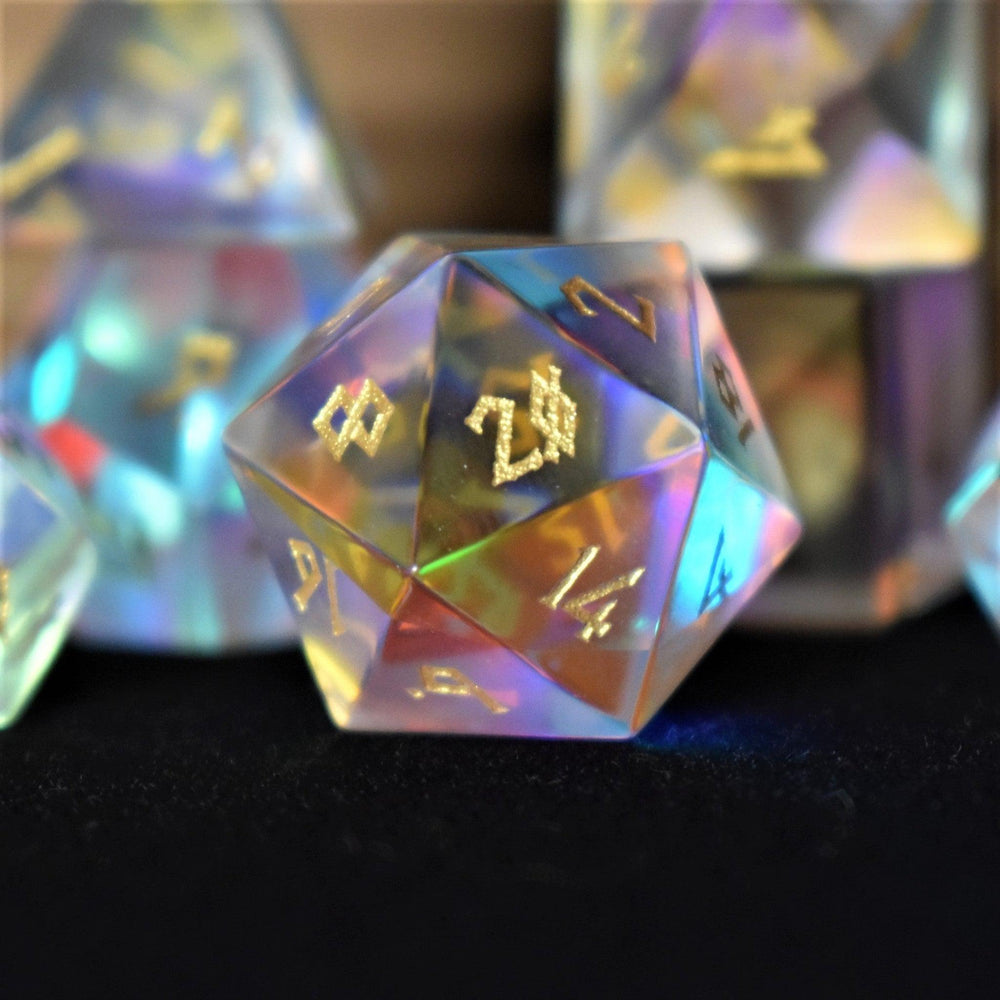 Elder Runes Prism Glass Dice Set (ONLINE ORDER ONLY)