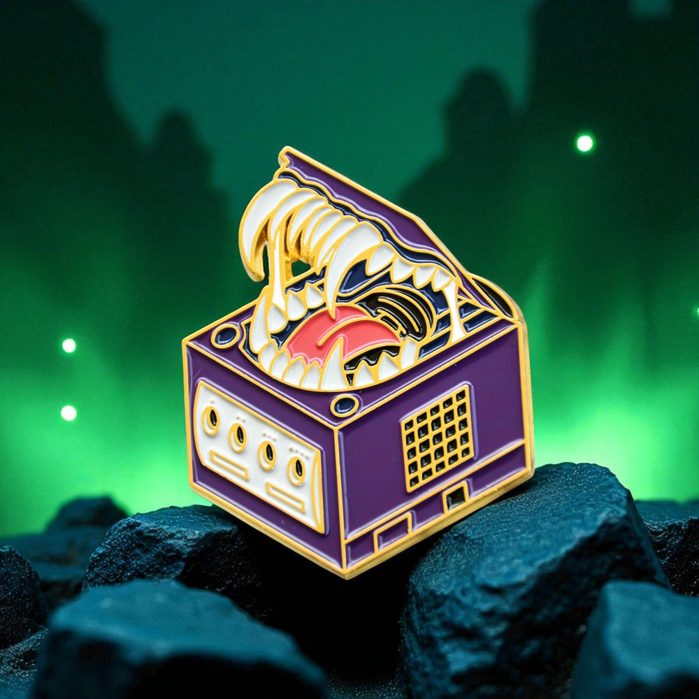 Gamecube Mimic D&D Pin (ONLINE ORDER ONLY)