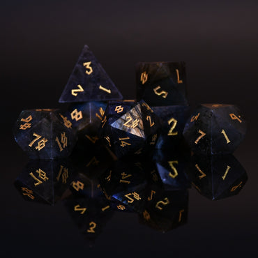 Labradorite "Moonstone" Stone Dice Set (ONLINE ORDER ONLY)
