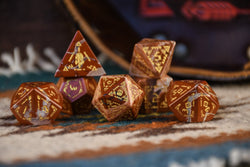 Navajo Red Jasper Stone Dice Set - Dice Around the World Collection (ONLINE ORDER ONLY)