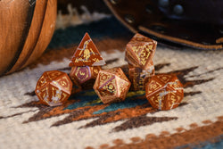Navajo Red Jasper Stone Dice Set - Dice Around the World Collection (ONLINE ORDER ONLY)