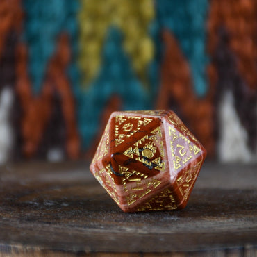 Navajo Red Jasper Stone Dice Set - Dice Around the World Collection (ONLINE ORDER ONLY)