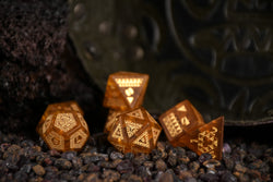Polynesian Lava Glass Dice Set - Dice Around the World Collection (ONLINE ORDER ONLY)