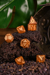 Polynesian Lava Glass Dice Set - Dice Around the World Collection (ONLINE ORDER ONLY)