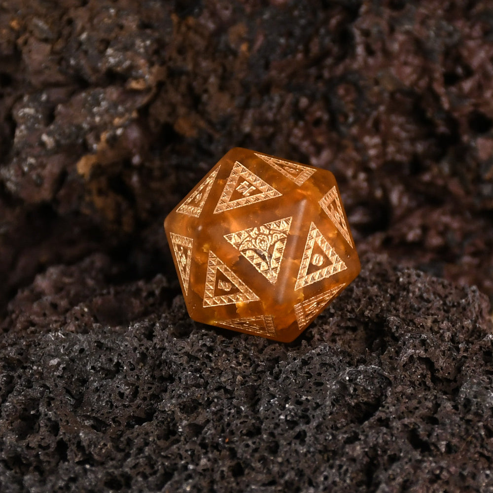 Polynesian Lava Glass Dice Set - Dice Around the World Collection (ONLINE ORDER ONLY)