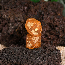 Polynesian Lava Glass Dice Set - Dice Around the World Collection (ONLINE ORDER ONLY)