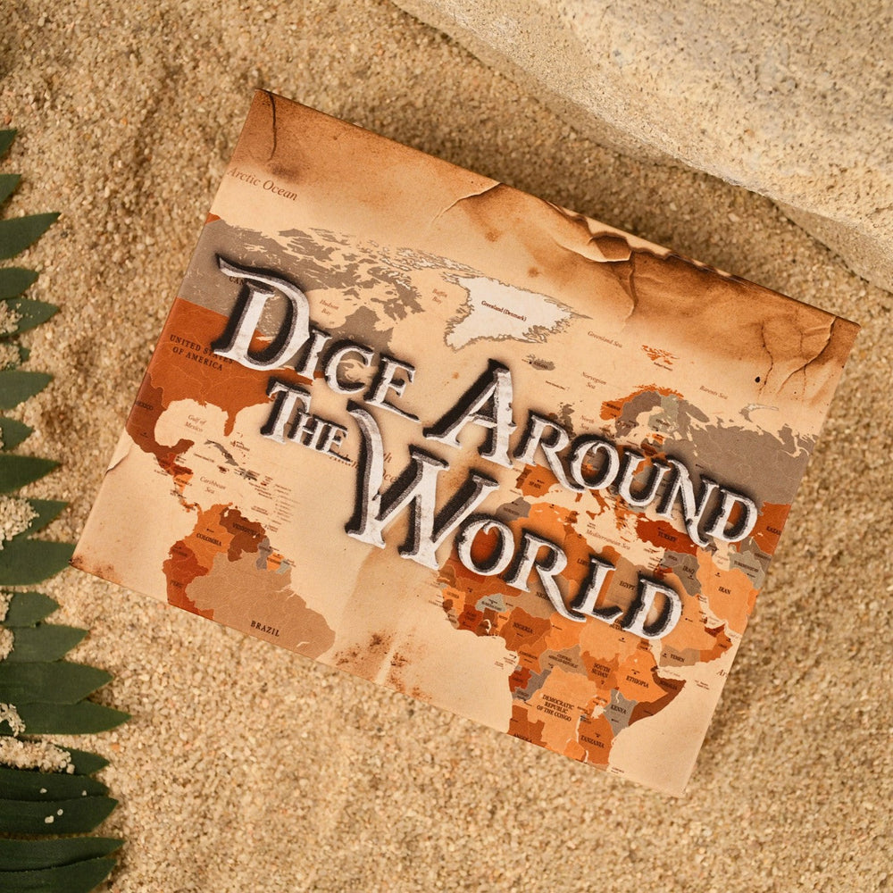 Roman White Howlite Stone Dice Set - Dice Around the World Collection (ONLINE ORDER ONLY)