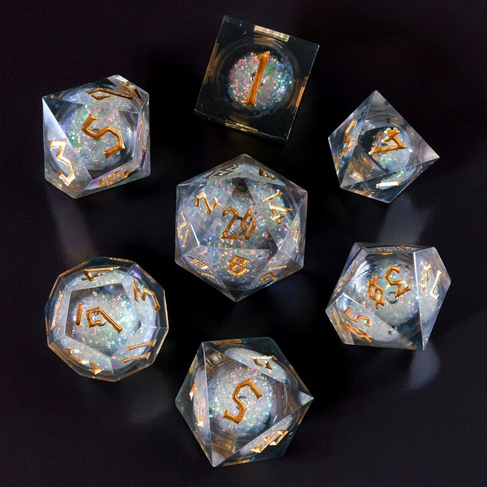 Starry Wisp Liquid Core Dice Set (ONLINE ORDER ONLY)