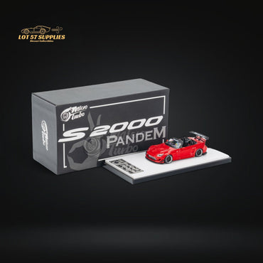 Microturbo Honda S2000 Roadster Pandem Rocket Bunny Aero Kit in Red 1:64 (ONLINE ORDER ONLY)