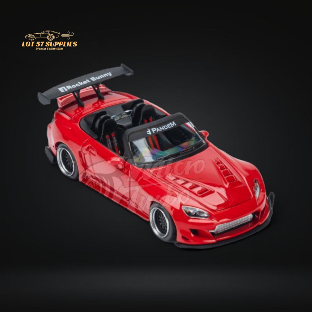 Microturbo Honda S2000 Roadster Pandem Rocket Bunny Aero Kit in Red 1:64 (ONLINE ORDER ONLY)