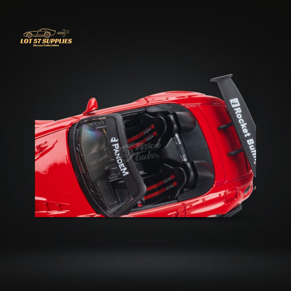 Microturbo Honda S2000 Roadster Pandem Rocket Bunny Aero Kit in Red 1:64 (ONLINE ORDER ONLY)