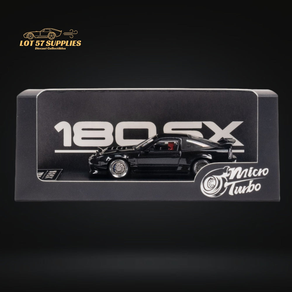 MicroTurbo Custom 180SX Type X Metallic Black 1:64 MT64180SXBLK (ONLINE ORDER ONLY)